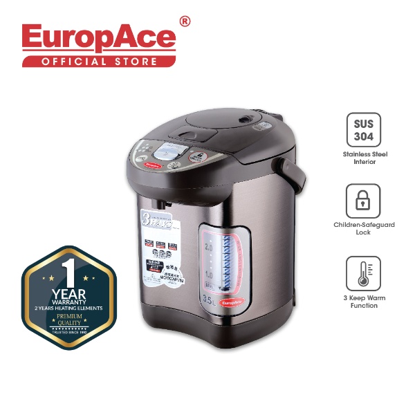 EuropAce 3.5L Electric Airpot (temperature control, 3 way dispensing)